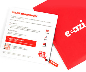 EEAZI Kanapé Szövetminta - Szürke, Bézs, Kék